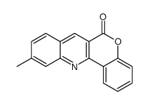 10-methylchromeno[4,3-b]quinolin-6-one结构式