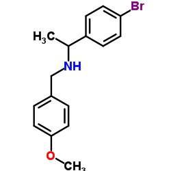 1-(4-Bromophenyl)-N-(4-methoxybenzyl)ethanamine Structure