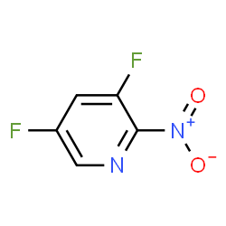 3,5-二氟-2-硝基吡啶结构式