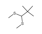 2,2-Dimethyl-1,1-bis-(methylthio)propan Structure