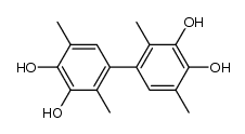 3,3',4,4'-tetrahydroxy-2,2',5,5'-tetramethylbiphenyl Structure