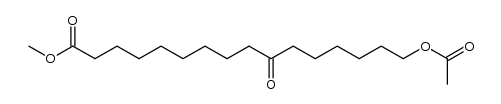 16-Acetoxy-10-oxo-hexadecansaeure-(1)-methylester Structure