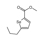 methyl 5-propylselenophene-2-carboxylate结构式