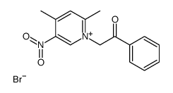 2-(2,4-dimethyl-5-nitropyridin-1-ium-1-yl)-1-phenylethanone,bromide结构式