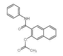 2-乙酰氧基-3-萘甲酰苯胺结构式