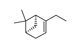 2-ethyl-6,6-dimethylbicyclo<3.1.1>hept-2-ene结构式