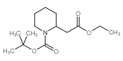 N-BOC-2-哌啶乙酸乙酯结构式