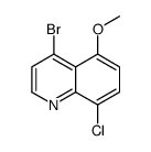 4-溴-8-氯-5-甲氧基喹啉结构式