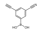 (3-cyano-5-ethynylphenyl)boronic acid Structure