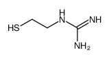 2-mercaptoethylguanidine Structure