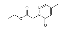 ethyl [4-methyl-6-oxopyridazin-1(6H)-yl]acetate Structure