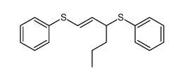 1,3-bis(phenylthio)-1-hexene Structure
