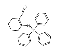 2-(triphenylphosphoranylidene)amino 1-cyclohexene 1-carboxaldehyde Structure