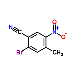 2-Bromo-4-methyl-5-nitrobenzonitrile Structure