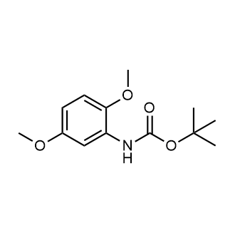 (2,5-二甲氧基苯基)氨基甲酸叔丁酯结构式