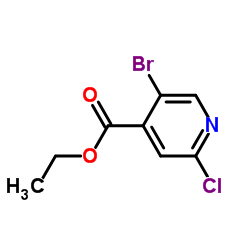 5-溴-2-氯异烟酸乙酯结构式