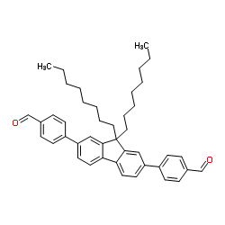 4,4'-(9,9-Dioctyl-9H-fluorene-2,7-diyl)dibenzaldehyde Structure