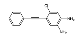 4-chloro-5-phenylethynyl-benzene-1,2-diamine Structure