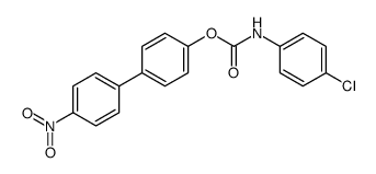 [4-(4-nitrophenyl)phenyl] N-(4-chlorophenyl)carbamate结构式