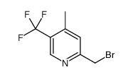 2-(Bromomethyl)-4-methyl-5-(trifluoromethyl)pyridine结构式