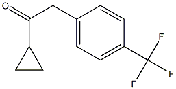 1-CYCLOPROPYL-2-[4-(TRIFLUOROMETHYL)PHENYL]ETHAN-1-ONE结构式