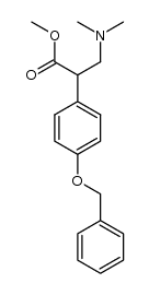2-(4-benzyloxy-phenyl)-3-dimethylamino-propionic acid methyl ester Structure
