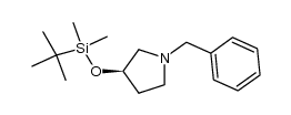 (R)-1-benzyl-3-(tert-butyldimethylsilyloxy)pyrrolidine结构式