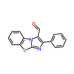 2-PHENYL-BENZO[D]IMIDAZO[2,1-B]THIAZOLE-3-CARBOXALDEHYDE Structure