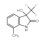 3-羟基-2-氧代-3-三氟甲基-7-甲基吲哚啉结构式
