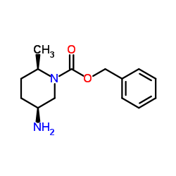 (2R,5S)-5-氨基-2-甲基哌啶-1-羧酸苄酯结构式