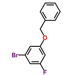 1-(苄氧基)-3-溴-5-氟苯结构式