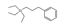 triethyl(3-phenylpropyl)silane Structure