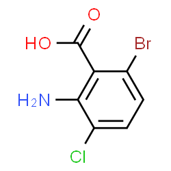 2-氨基-3-氯-6-溴苯甲酸结构式