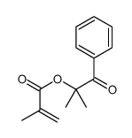 (2-methyl-1-oxo-1-phenylpropan-2-yl) 2-methylprop-2-enoate结构式