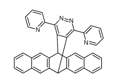 6,13-dihydro-6,13-[4',5']-3',6'-(di-2"-pyridyl)pyridazinopentacene Structure