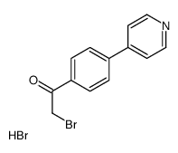 2-bromo-1-(4-pyridin-4-ylphenyl)ethanone,hydrobromide Structure