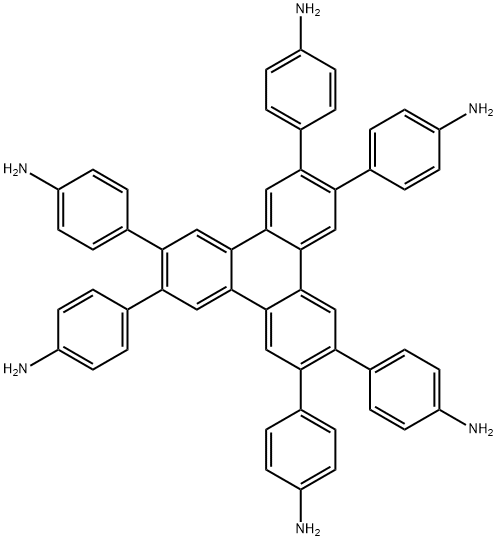 4,4',4'',4''',4'''',4'''''-(Triphenylene-2,3,6,7,10,11-hexayl)hexaaniline Structure