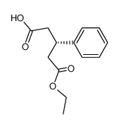 (S)-3-phenylglutaric acid monoethyl ester Structure