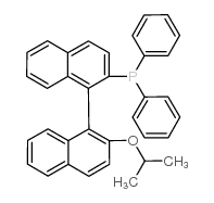 (S)-(2'-异丙氧基-[1,1'-联萘]-2-基)二苯基膦结构式