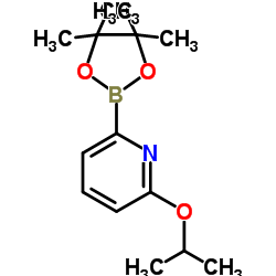 2-Isopropoxy-6-(4,4,5,5-tetramethyl-1,3,2-dioxaborolan-2-yl)pyridine结构式