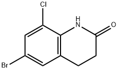 6-溴-8-氯-1,2,3,4-四氢喹啉-2-酮结构式