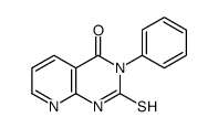 2-疏基-3-苯基吡啶并[2,3-d]嘧啶-4(3h)-酮结构式