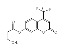 4-(三氟甲基)伞形酮酪酸盐结构式