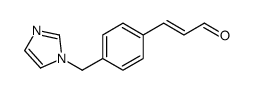 3-[4-(imidazol-1-ylmethyl)phenyl]prop-2-enal Structure