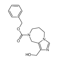 benzyl 1-(hydroxymethyl)-6,7-dihydro-5H-imidazo[1,5-a][1,4]diazepine-8(9H)-carboxylate结构式