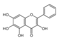 3,5,6,7-tetrahydroxy-2-phenylchromen-4-one结构式
