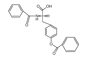 N,O-dibenzoyl-L-tyrosine structure