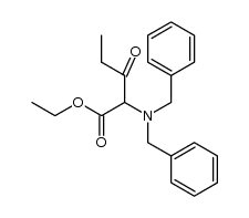 (2SR)-ethyl 2-(dibenzylamino)-3-oxo-pentanoate Structure