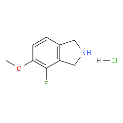 4-氟-5-甲氧基异吲哚啉盐酸盐结构式