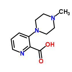 3-(4-Methyl-1-piperazinyl)-2-pyridinecarboxylic acid Structure
